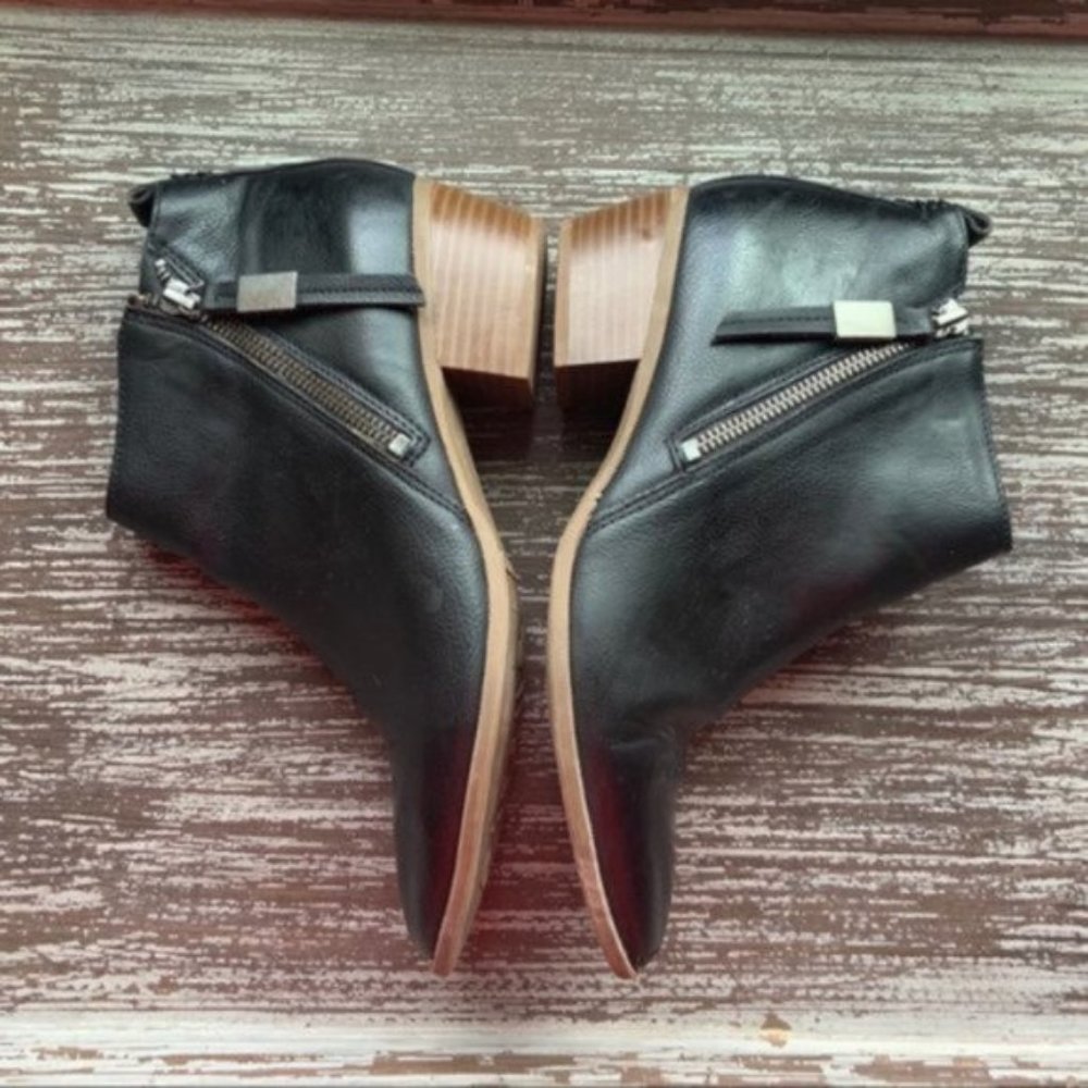Circus By Sam Edelman Black Leather Ankle Booties